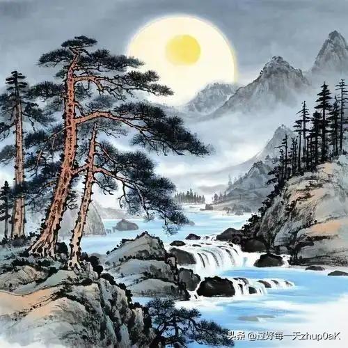 《暑夜》
——宋·林尚仁
松风生晚凉，坐久市声歇。
客去行独吟，踏石碎明月。