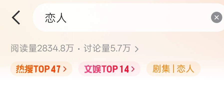好奇赵露思粉丝现在对恋人什么态度，又上热搜了 恋人 ​​​