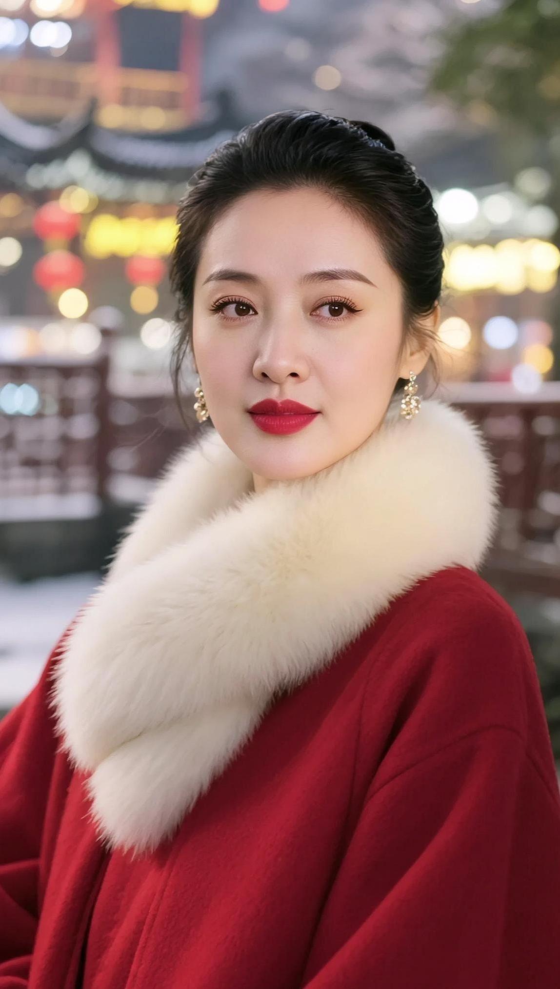 AI红袍街景照 抖音ai创作 颜值在线 自然美景 上热门