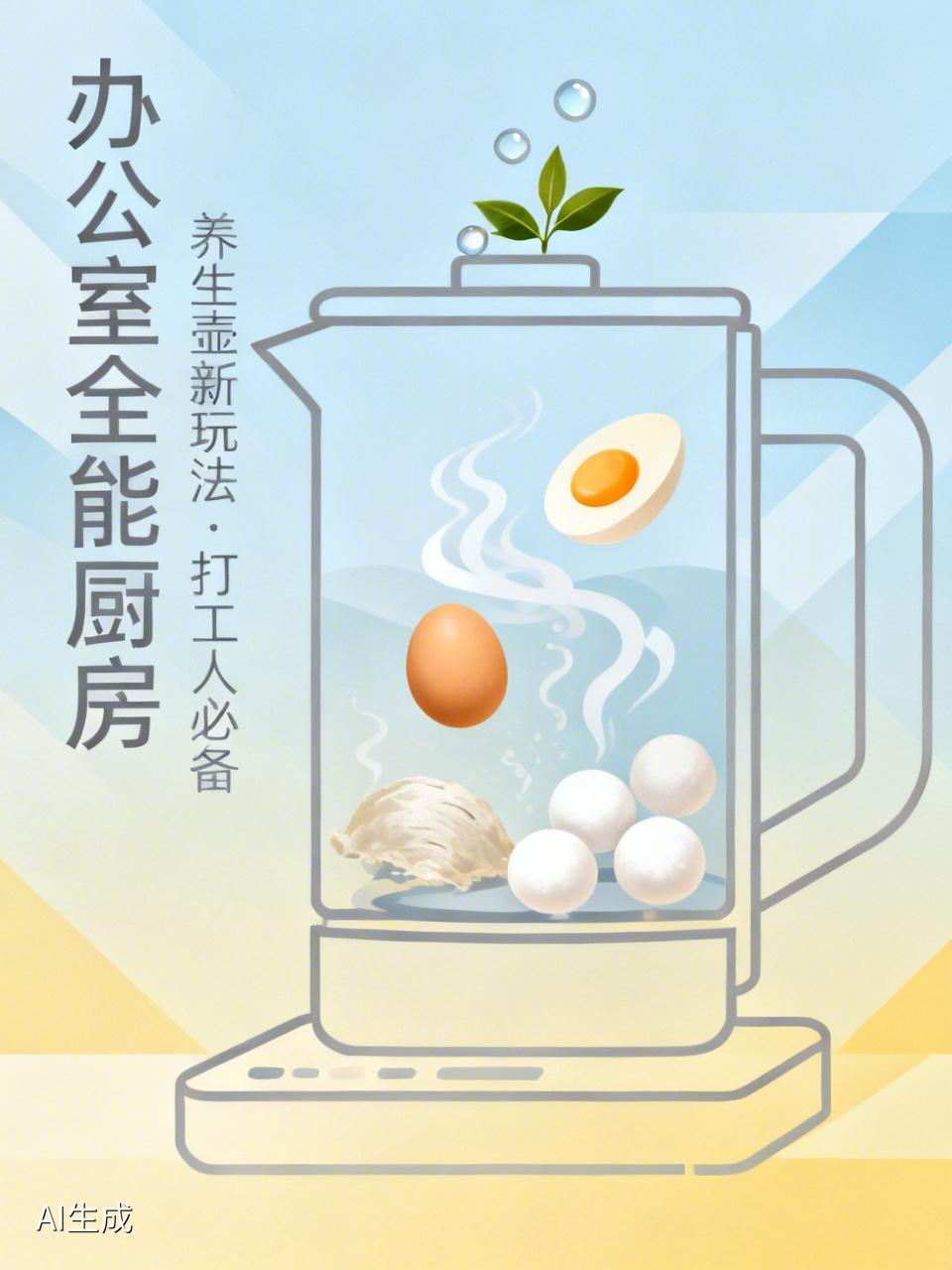 别再只拿养生壶煮茶了！它现在是打工人的「办公室全能厨房」
 
家人们，现在的养生