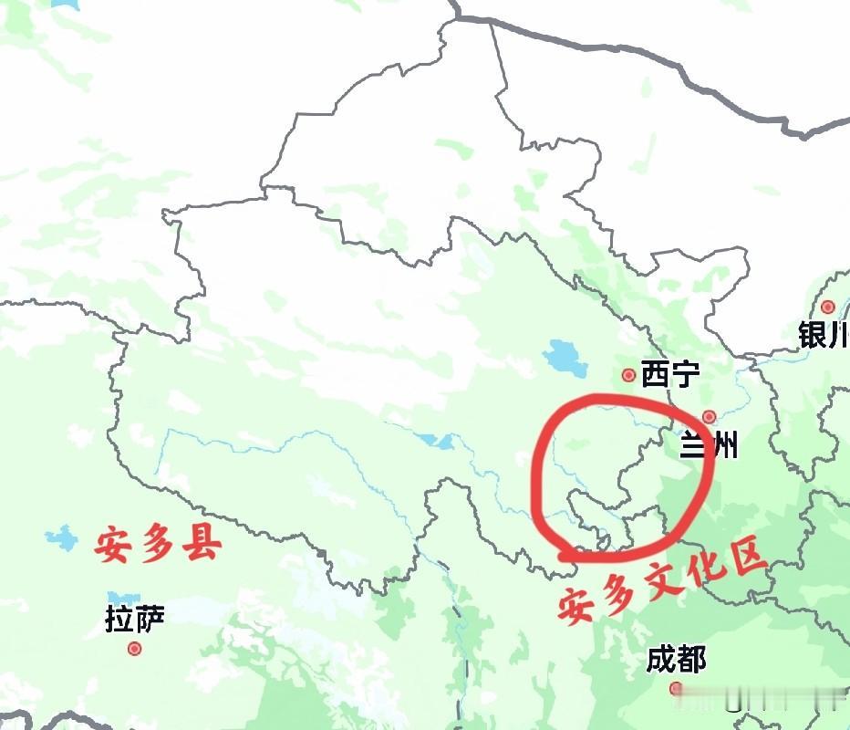 安多县在西藏那曲，国内却还有另一个名气更大的安多，在甘肃甘南、青海黄南地区，叫安