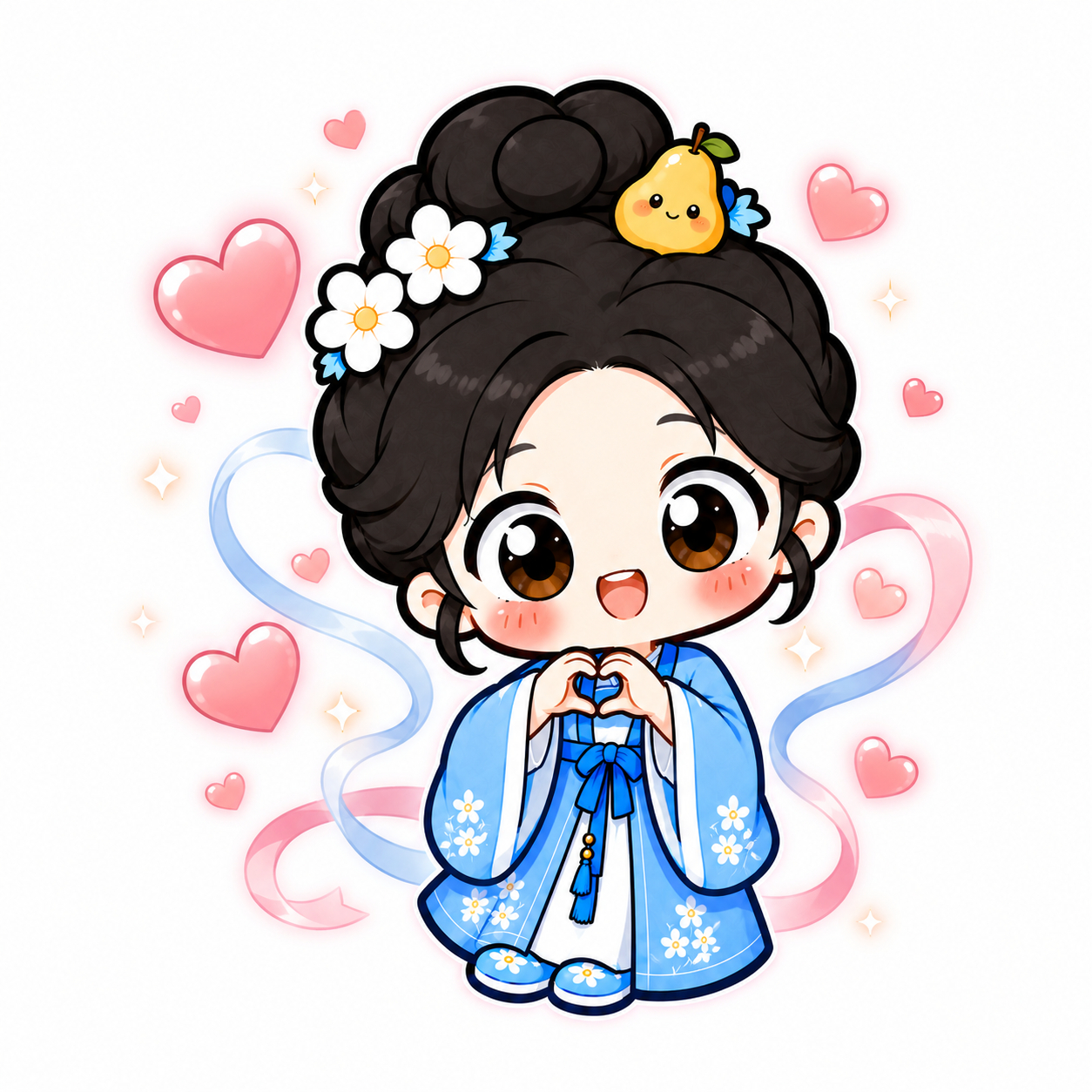 想璃的叶想“璃”的风吹到了心里🥰~六一萌萌🍐表情包来喽~白鹿叶璃 白鹿莫离