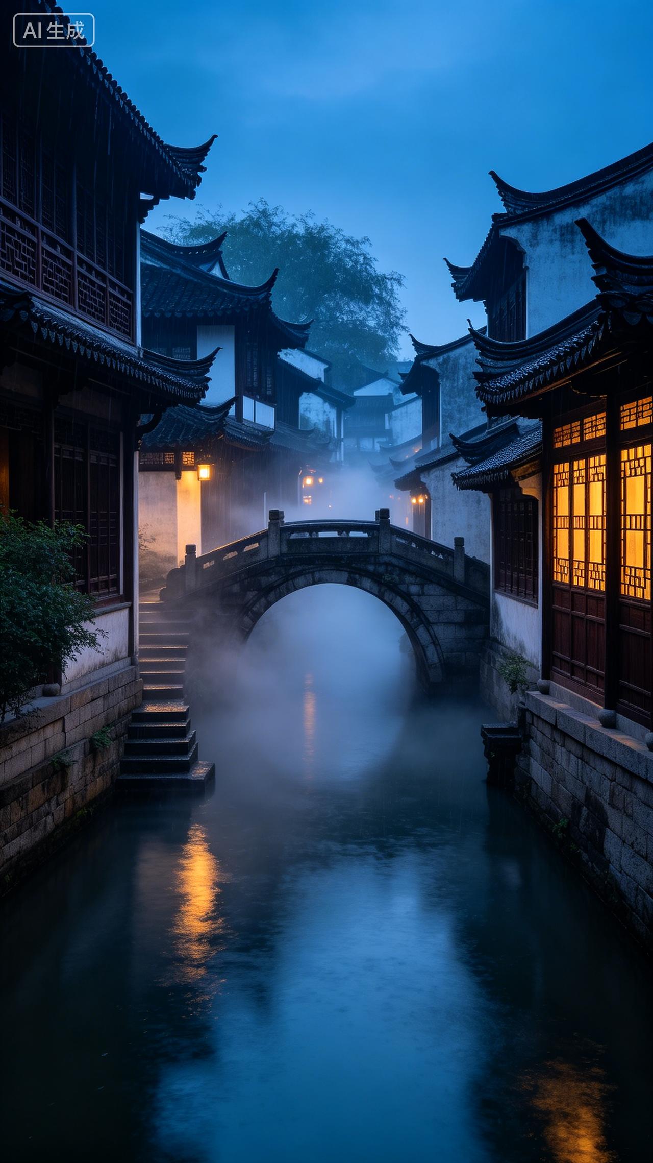 意境优美下联及解析
  1. 沐东西南北风解析：上联以“淋”字写出人在四季风雨里