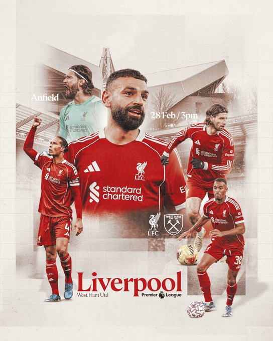剑南春首发-利物浦vs西汉姆：索博、戈麦斯先发，维尔茨缺阵