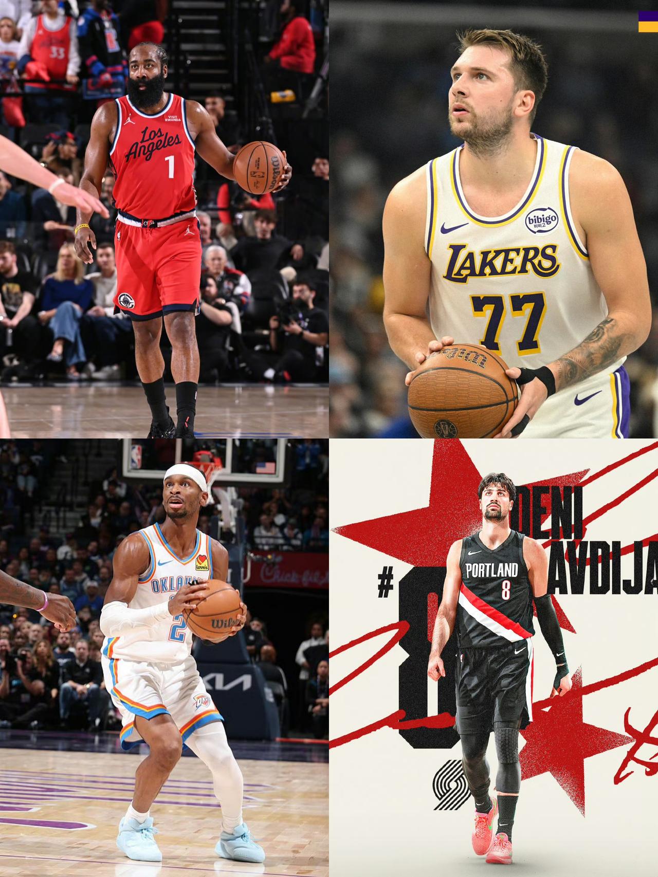 赛季目前，场均罚球次数最多的10位球员如下。
东契奇11.5次，阿夫迪亚9.8次