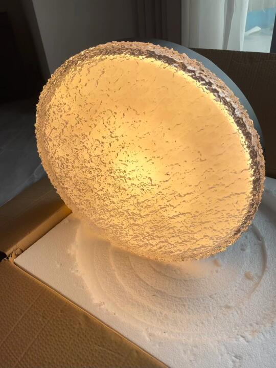 实拍Live｜这个水波纹卧室灯开灯美到没朋友