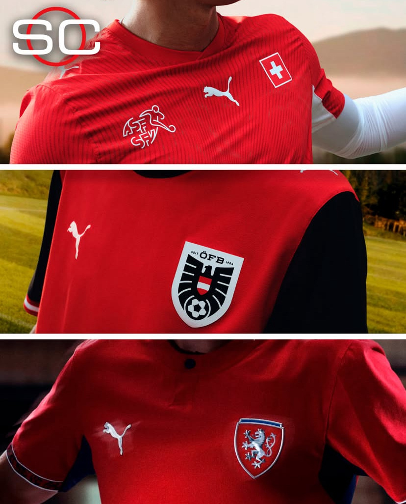 PUMA發佈2026 World Cup國家隊主場波衫，包括瑞士、奧地利以及捷克