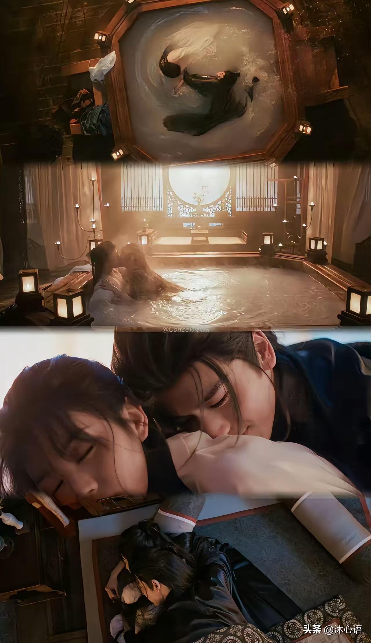 又是鸳鸯浴，又是屏风吻，说实话这个年代了，这种剧这种情节真的其实没这个必要。
