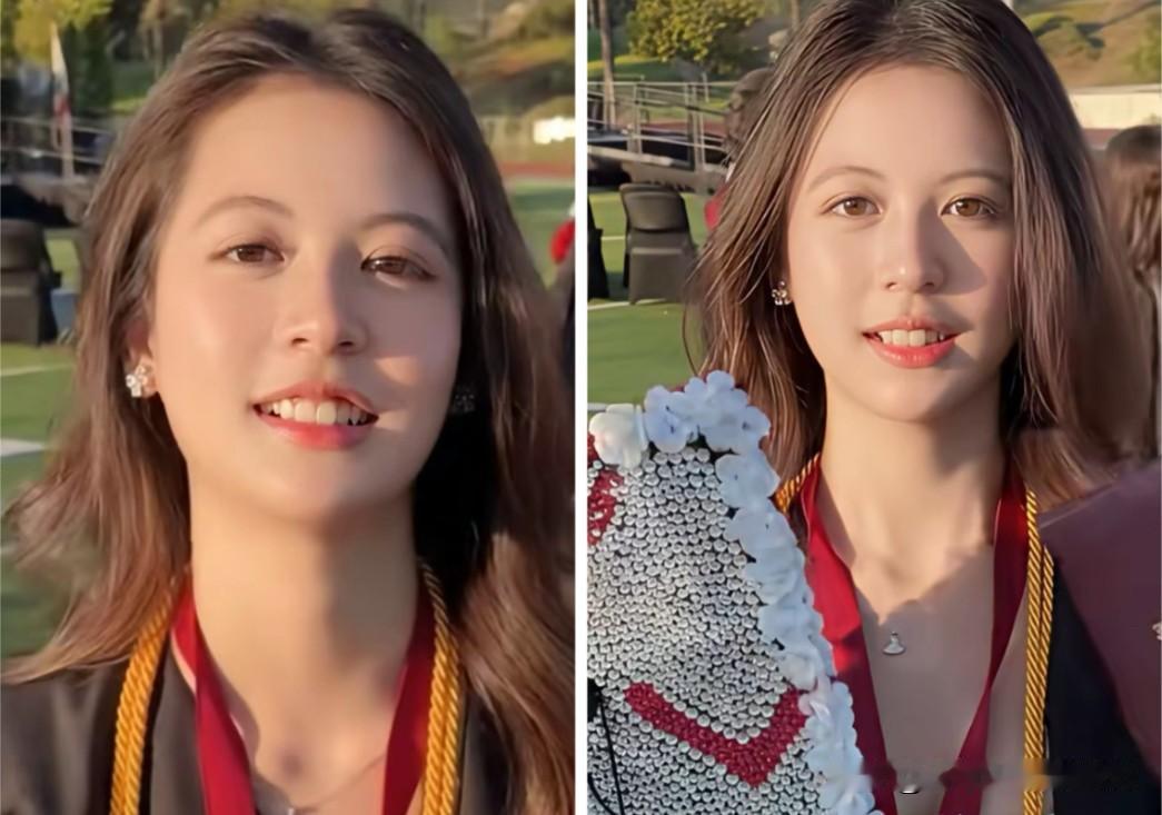 翁虹的女儿确实堪称国内最美星二代，留着波浪卷的长头发，上镜感很强，表情也不错，比