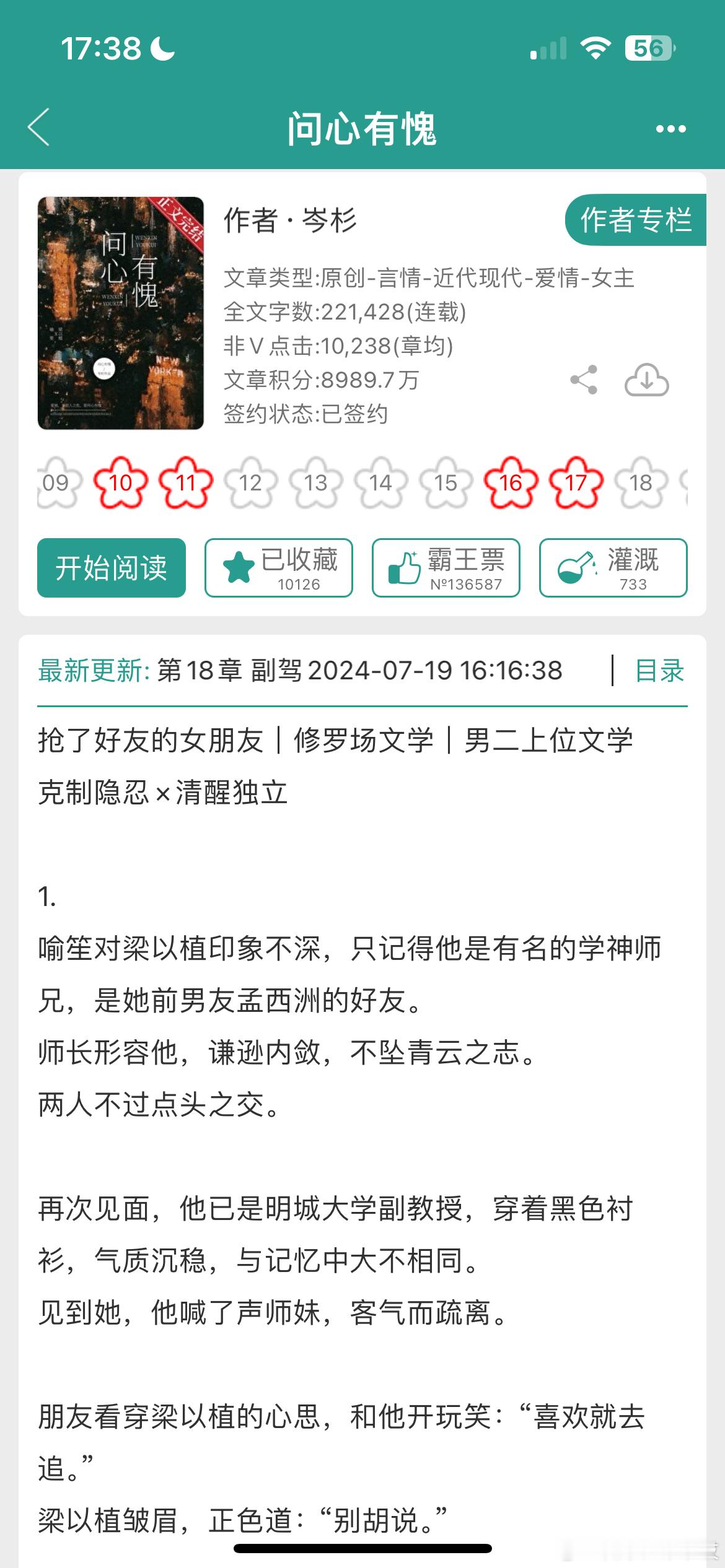 我要吹爆这本巨深情的男二上位文！清冷克制教授开篇重逢撬墙角上位神颜斫琴师！后期大