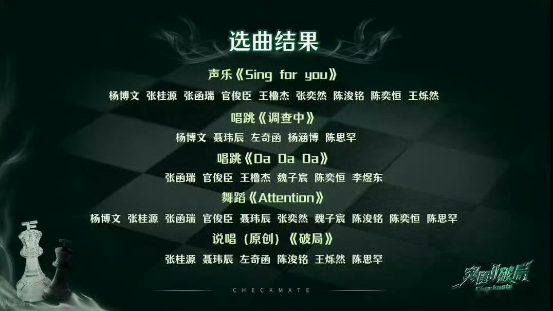 TF四代考核选曲这TF四代考核选曲我蛮期待《Da Da Da》舞台的表演，这也是