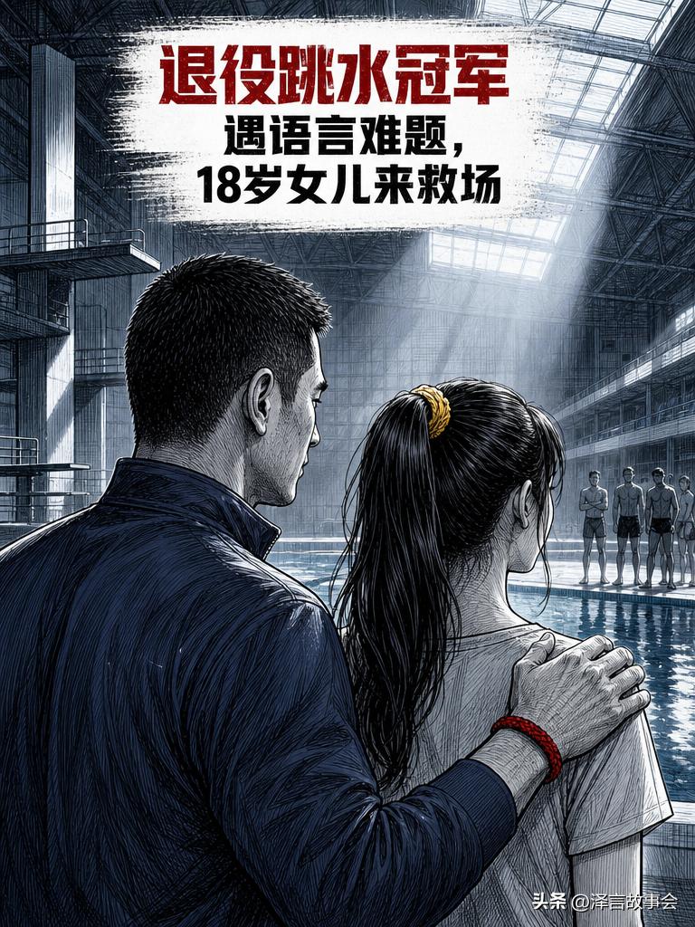 退役跳水冠军遇语言难题，18岁女儿来救场

他如今最引以为傲的事，居然是当年