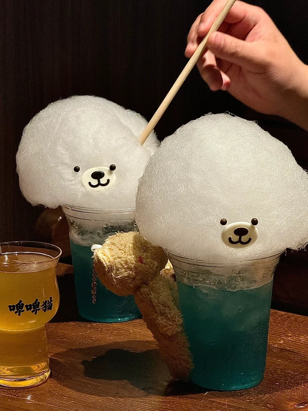 在三里屯喝到了🍹歪头小狗鸡尾酒૮・ᴥ・ა