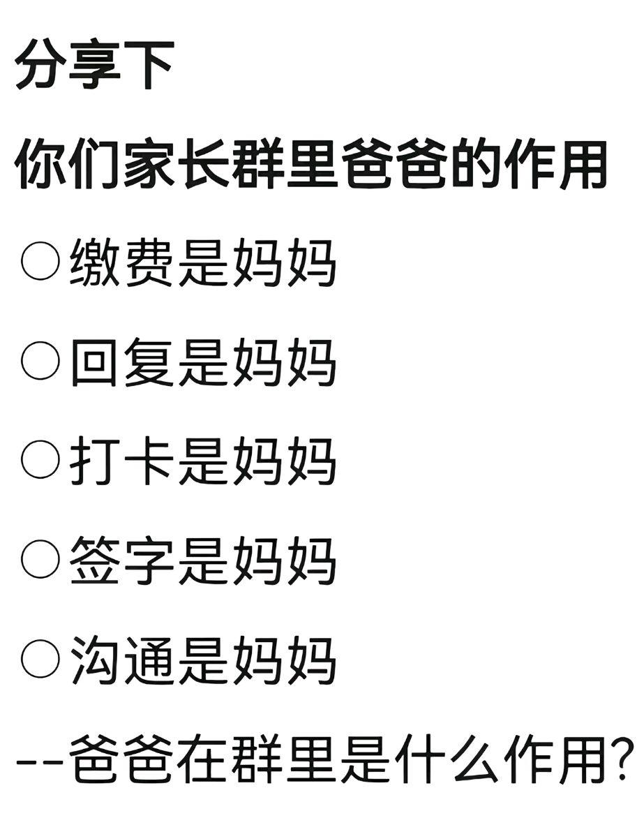 你们觉爸爸在群里有啥意义