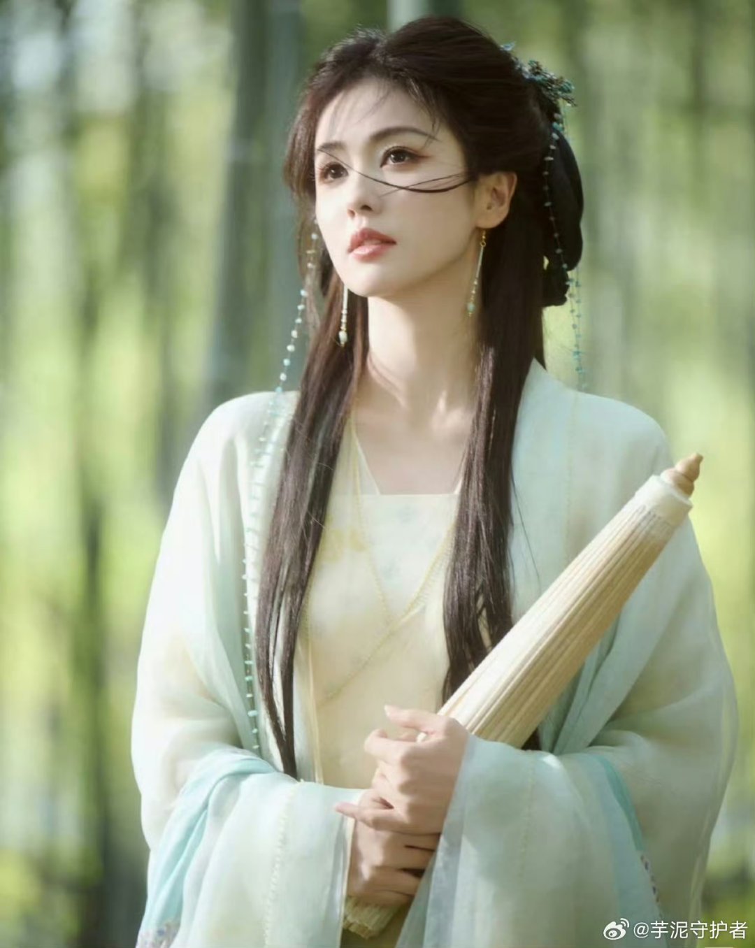 盘点一些红色绿色古偶美人眼前一亮的颜色陈都灵白鹿杨紫田曦薇刘些宁 四大美人