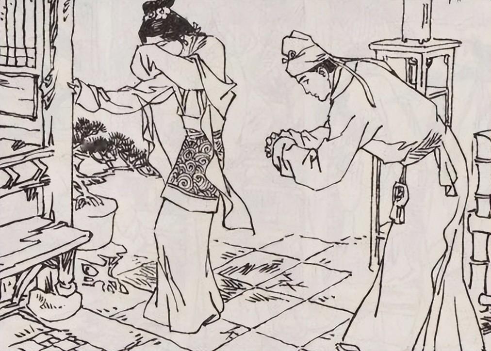 明朝年间，一男子去偷窃，却撞见寡妇在沐浴，身姿风情万种。然而，他只看了一眼便闭目