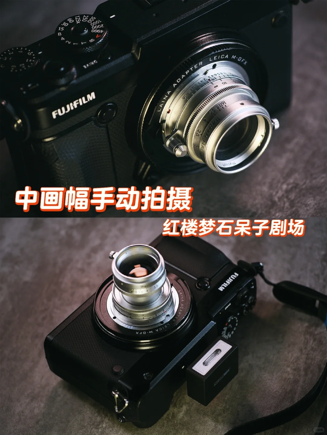 中画幅手动拍摄红楼梦石呆子剧场