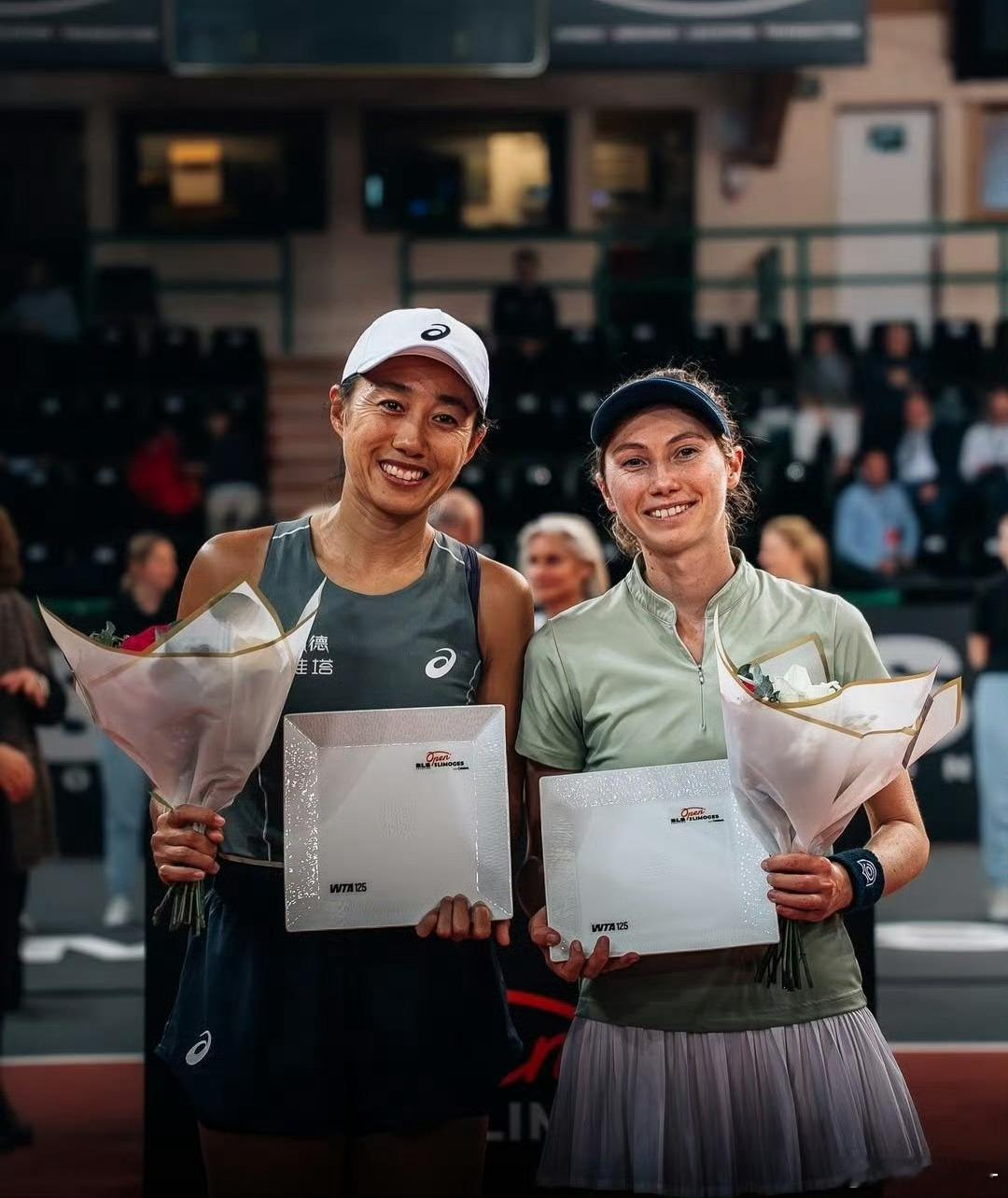 🎾恭喜帅姐完美收官！🎊WTA125利摩日站女双决赛，张帅/布克沙组合以6-3