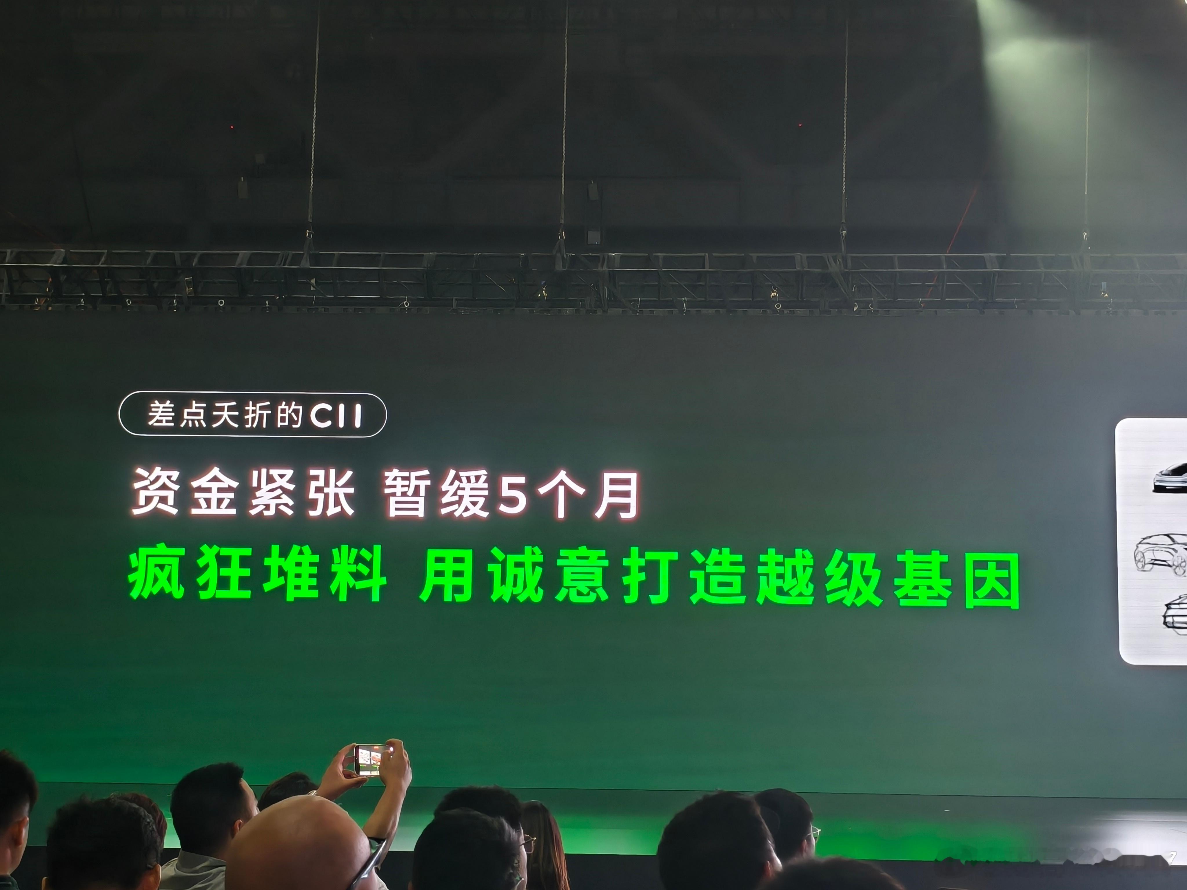 才知道最开始C11的项目差点夭折，但是依旧没放弃堆料，零跑这个堆料狂魔真的是骨子