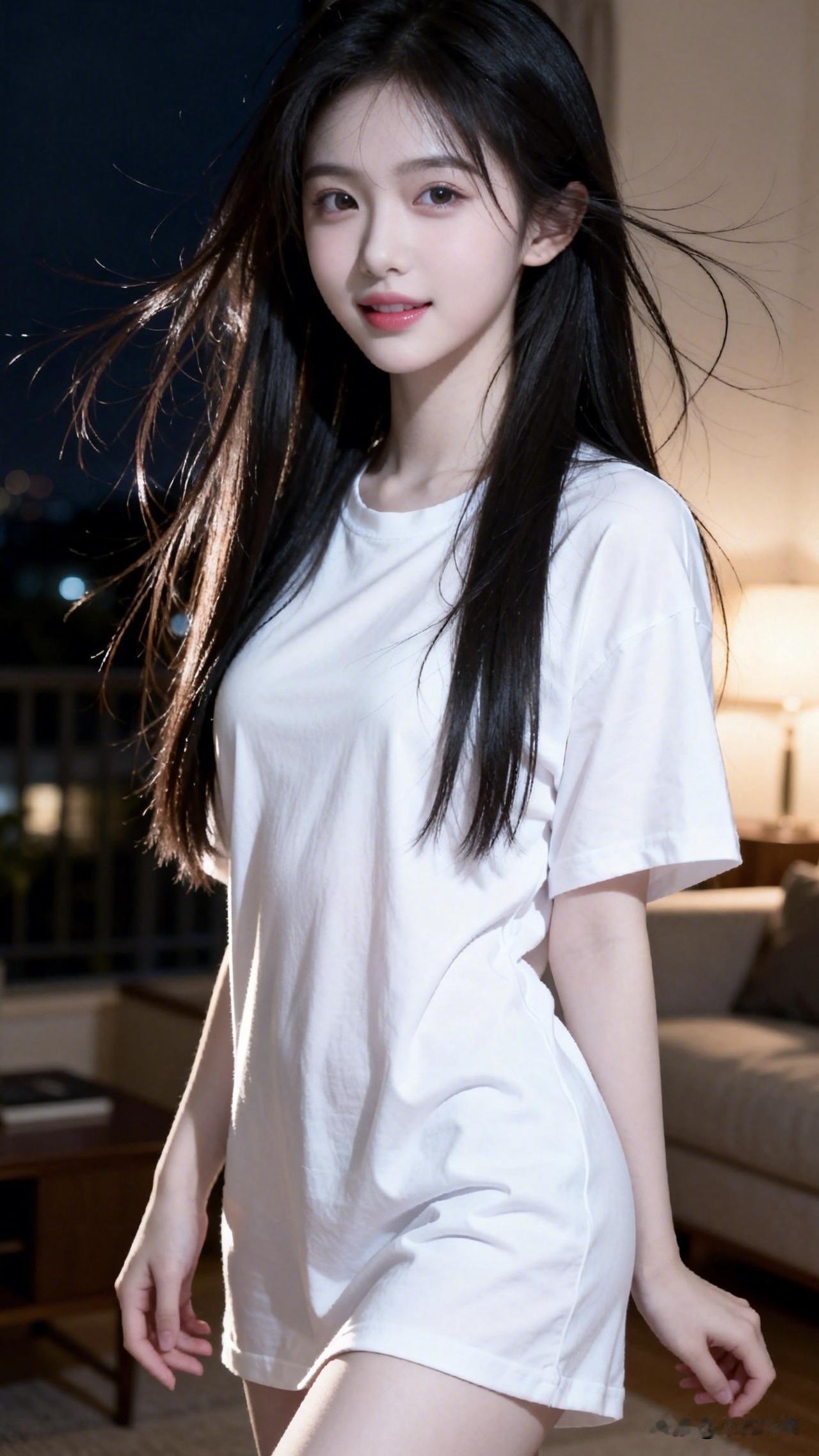 ：夜渐深，玉颜清，翠眉轻扫月华生。肌似玉，红唇启，秋波一转满城倾～晚安😴～