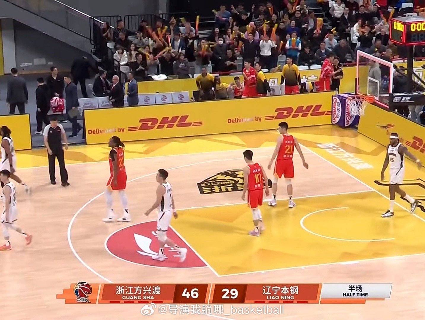 感觉辽宁今天没太做好打硬仗的准备，看看下半场有没有机会打回来 