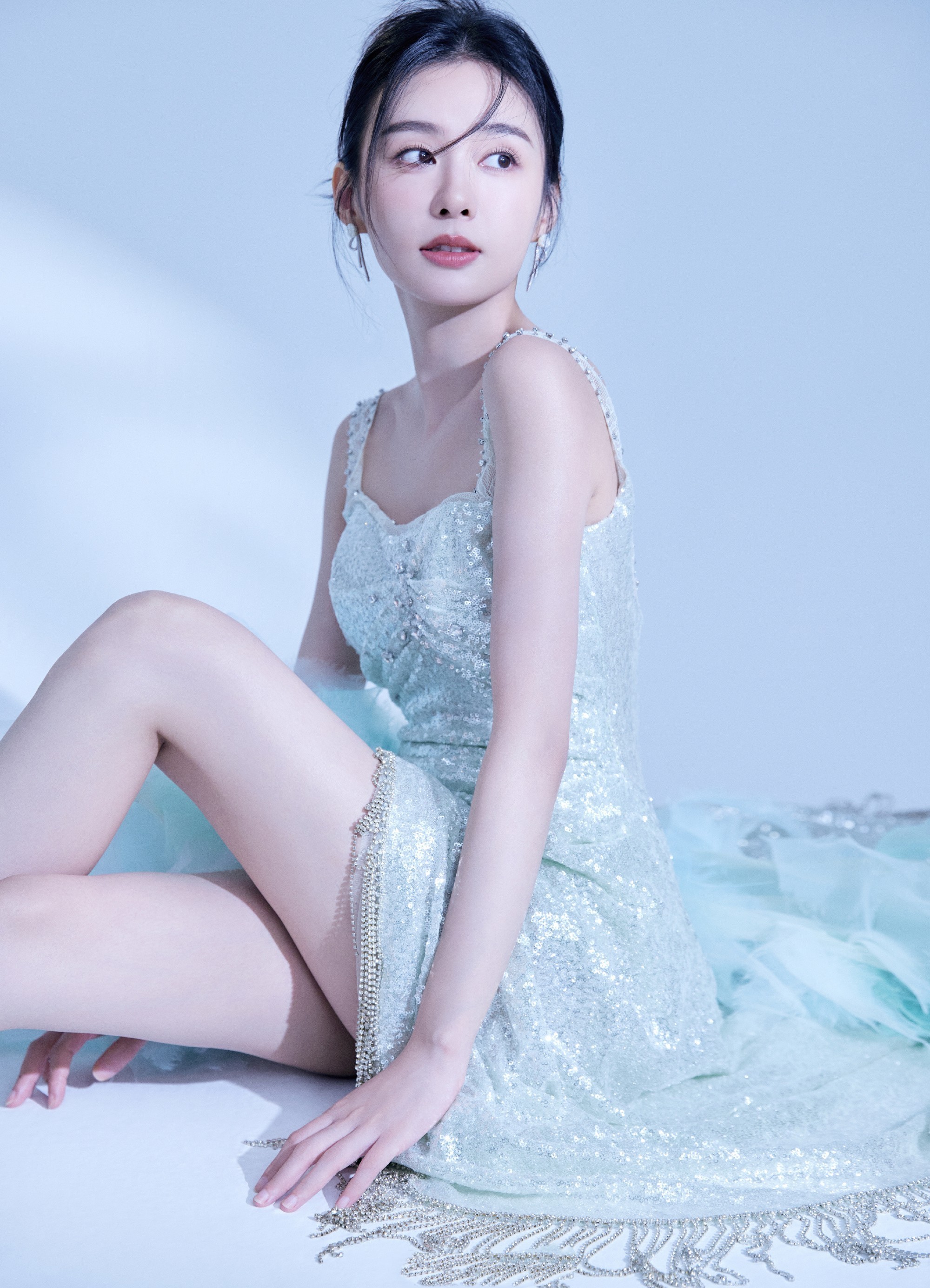 郑合惠子浪漫白纱裙，青春纯美，满满的少女气息 ​​​