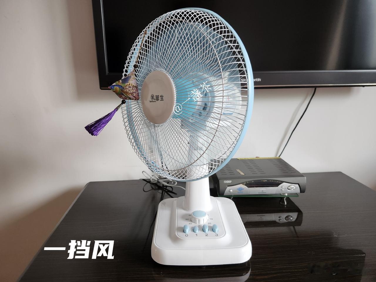 昨天网购的华生小电扇今天到货了，试用后感觉这个买对了，小巧玲珑，颜色也挺漂亮。
