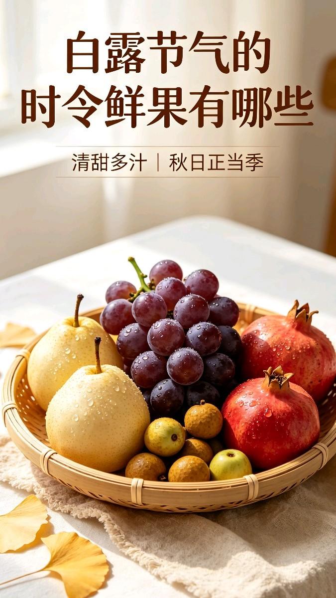 白露一到，昼夜温差拉大，空气慢慢变得干燥。
推荐这5种正当时节的鲜果，清甜多汁，