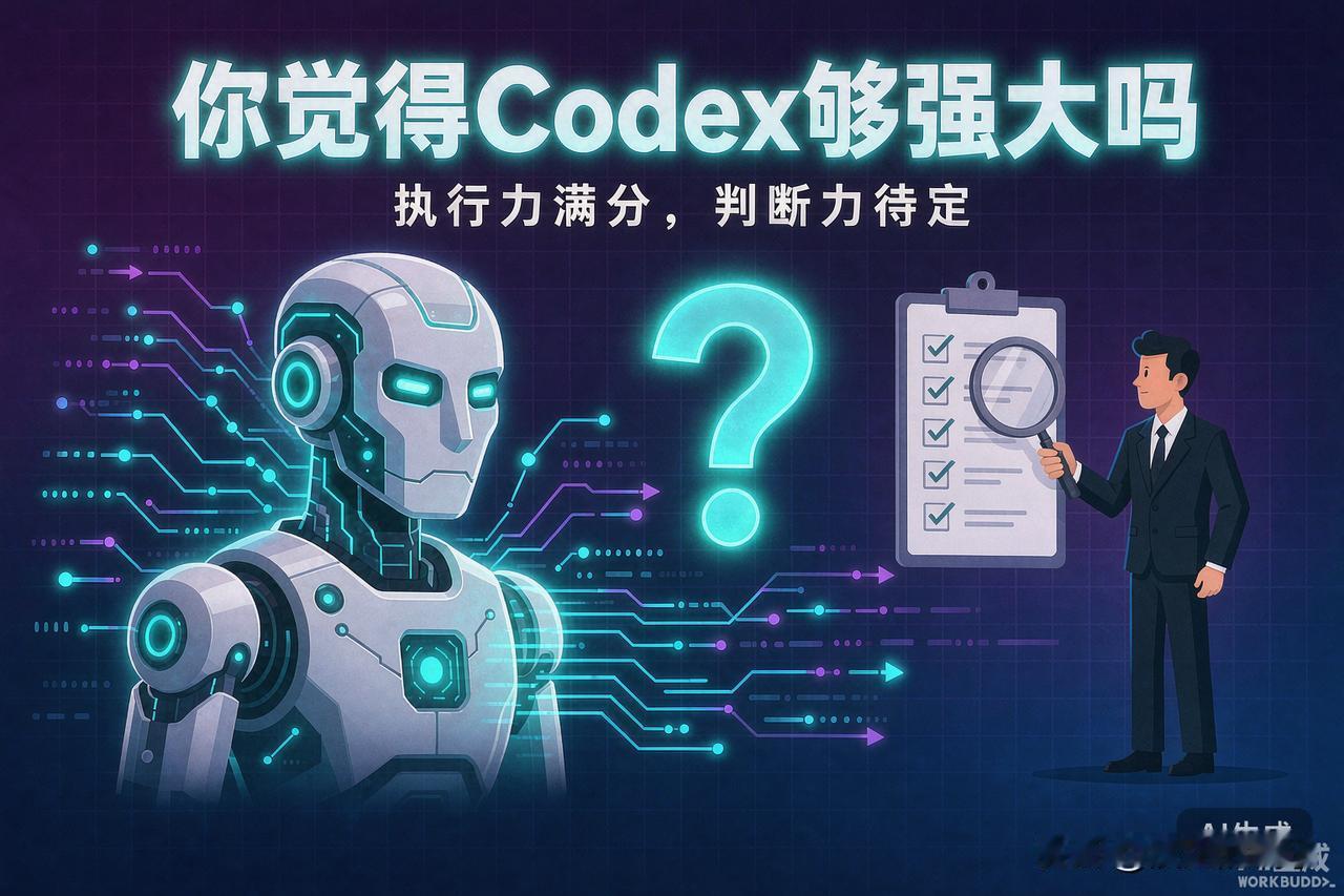 你觉得Codex够强大吗？我的答案：强得偏科
先把结论放前面：单论执行力，Cod