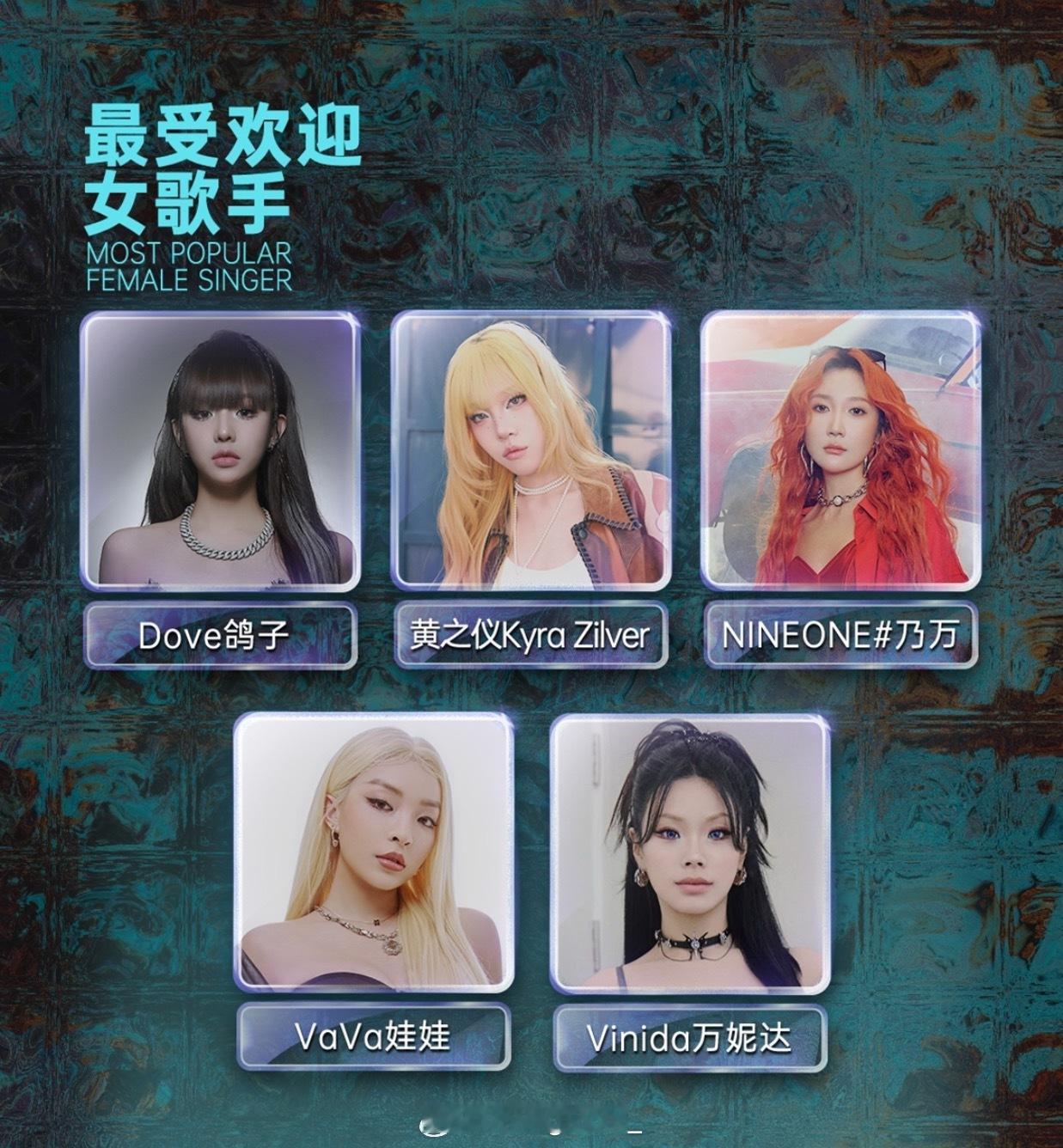 第14届融合嘻哈典礼🔥最受欢迎女歌手提名公布！你会投给谁！鸽子、黄之仪Kyra