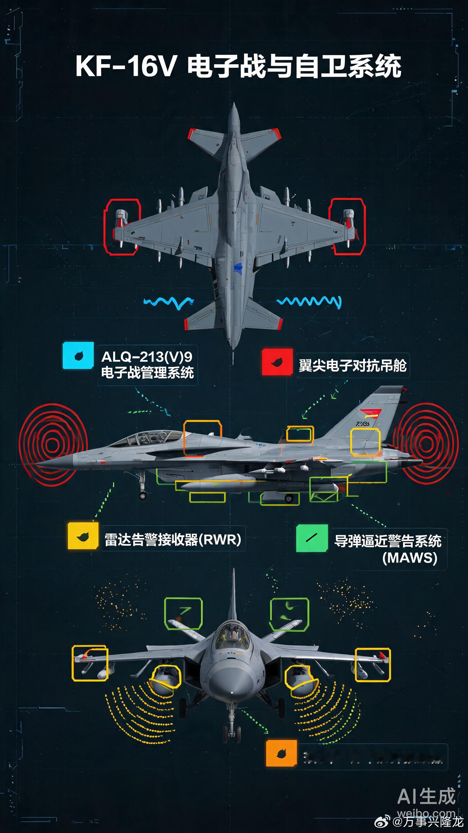 韩国KF-16V战斗机：四代半主力深度升级详解作为韩国空军本土主力战机，KF-1