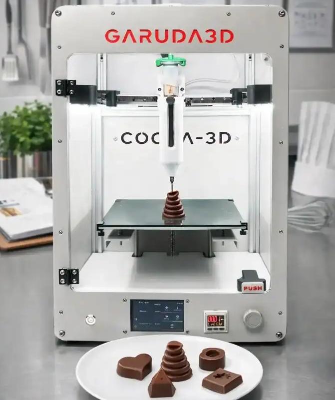 印度Garuda3D推出巧克力3D打印机 

资源库 / 7月21日消息，印度3