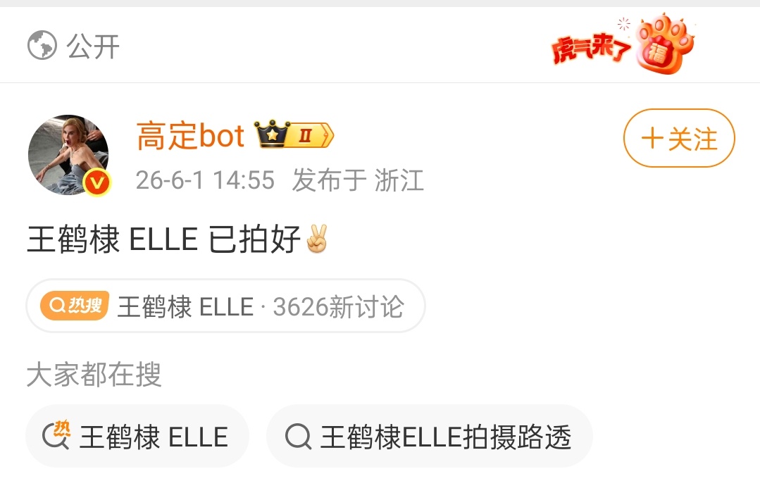 王鹤棣 ELLE王鹤棣国内五大男刊单人封面满贯，95最年轻的，叠加同一年ELLE
