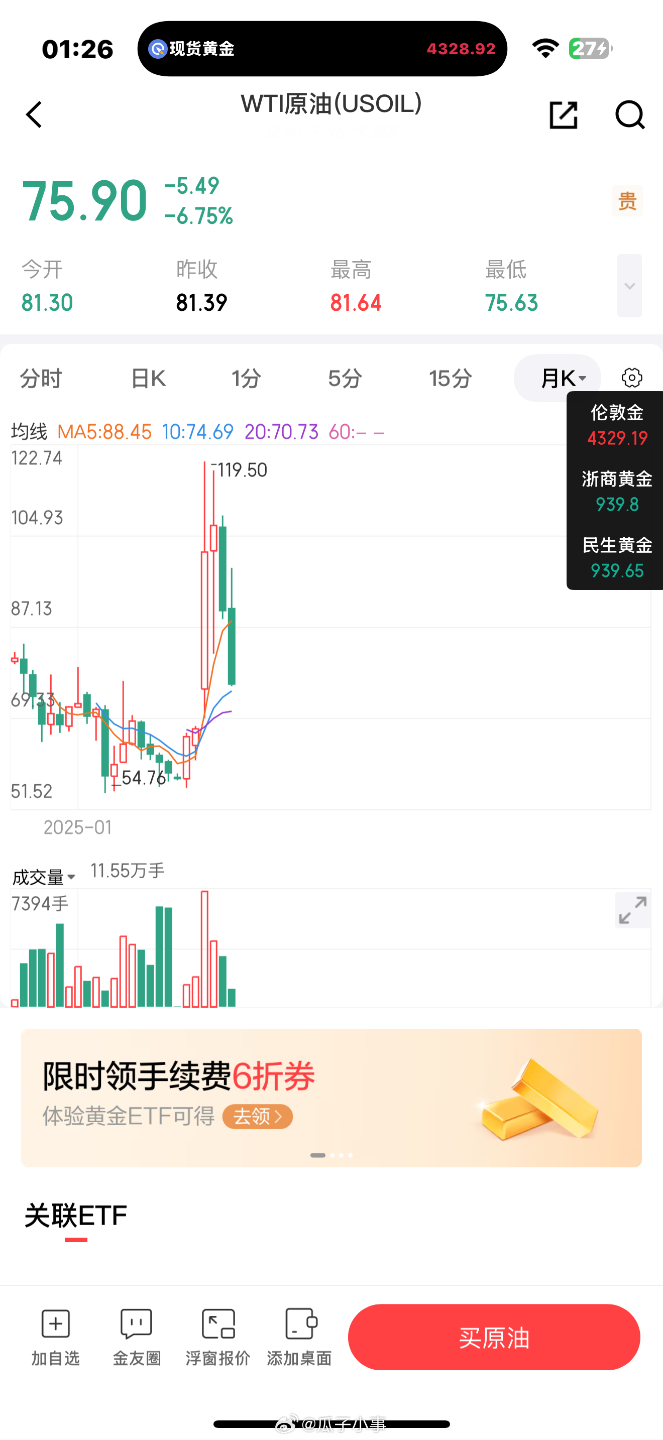 原油暴跌了尽量别玩期货好多人玩期货半辈子积蓄都没了原油那种东西都是神仙打架造成的