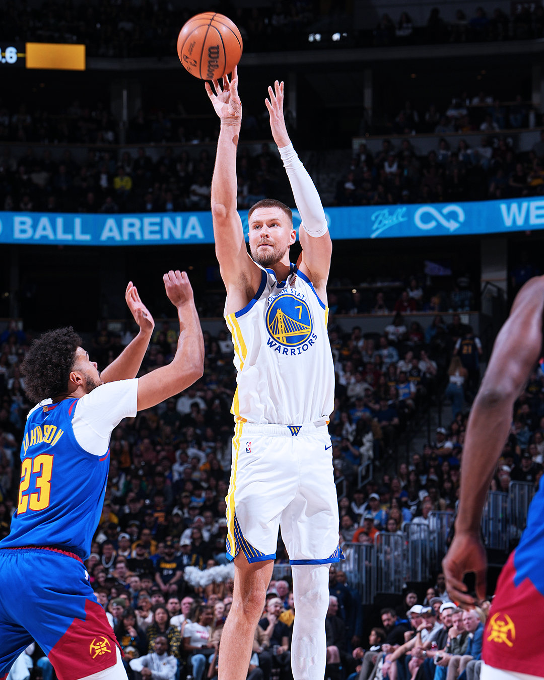 波尔津吉斯23分，3篮板，2助攻，1抢断。勇士vs掘金