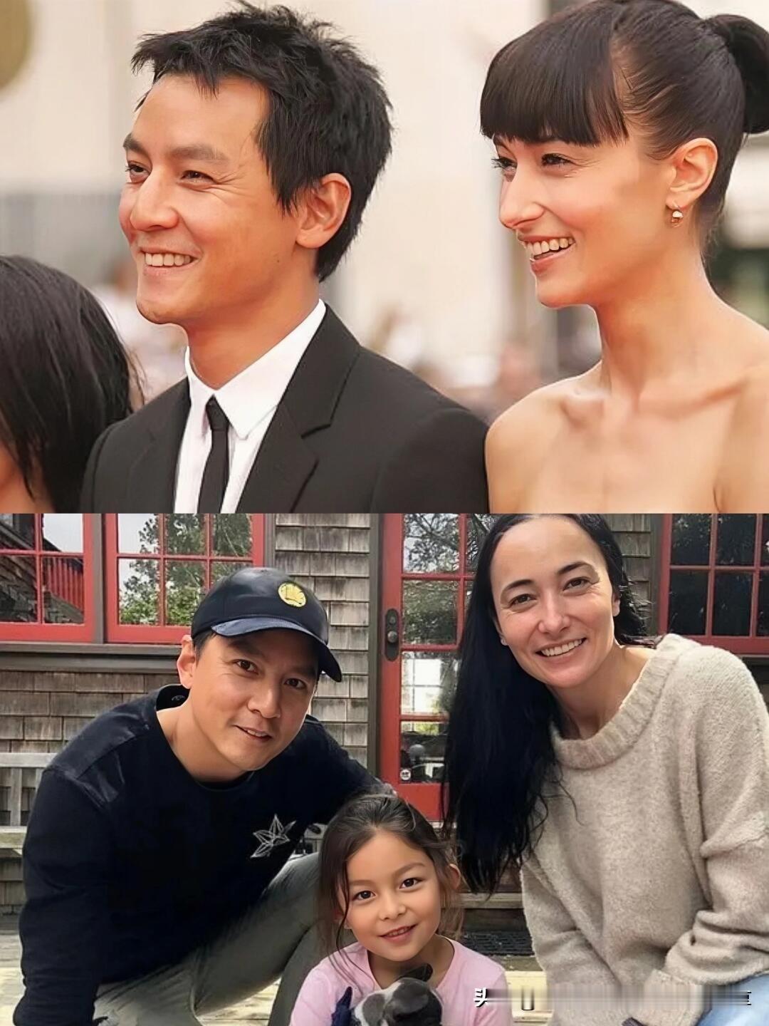 基因好强大❗吴彦祖一家三口共用一张脸，吴彦祖跟老婆Lisa S.（雷珊）已经结婚