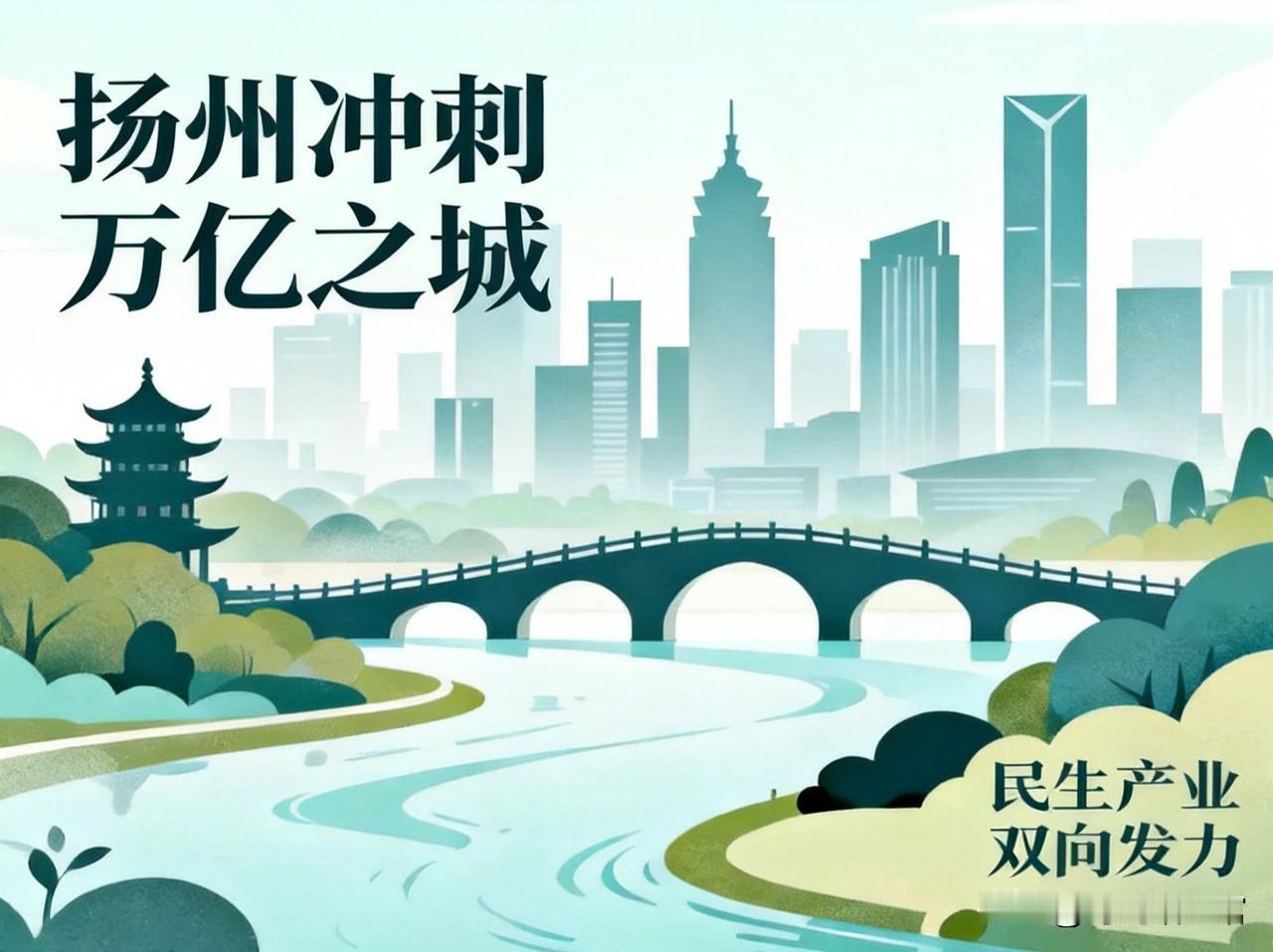 定了！扬州冲刺万亿之城，民生产业双向发力
 
土生土长扬州人，看完本次市委全会，