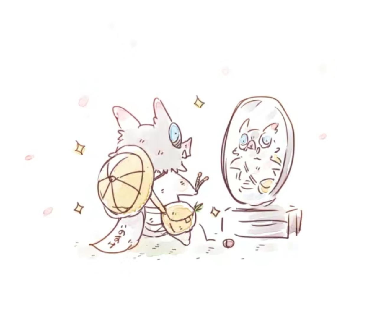 鬼灭之刃 伊之助的日常 X:niwatori_suzume 