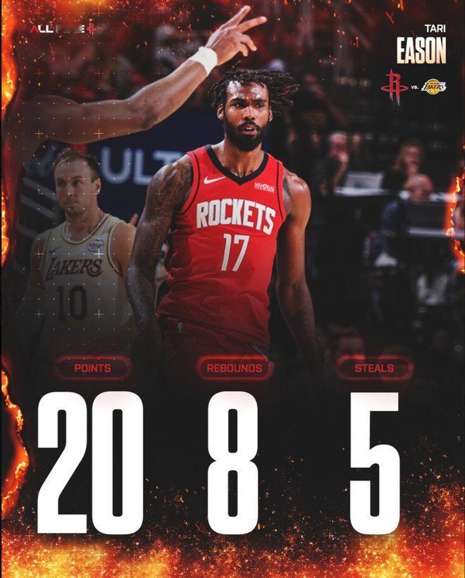 火箭大胜湖人终于赢下系列赛第一场，大比分1-3落后。火箭球迷们还在回味系列赛G3