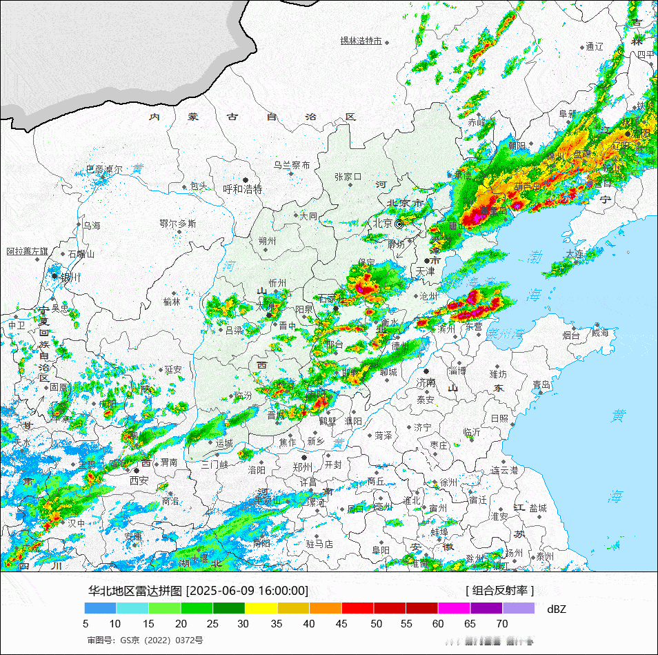【强对流】今天下午，河北一带的对流东移进入山东德州北部，与之前在滨州、东营的对流