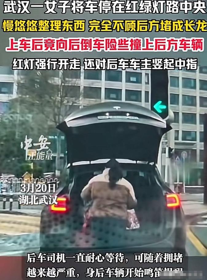 “这种人必须得治！”湖北武汉一个红绿灯路口，一场让人怒火中烧的闹剧，被后方车主的