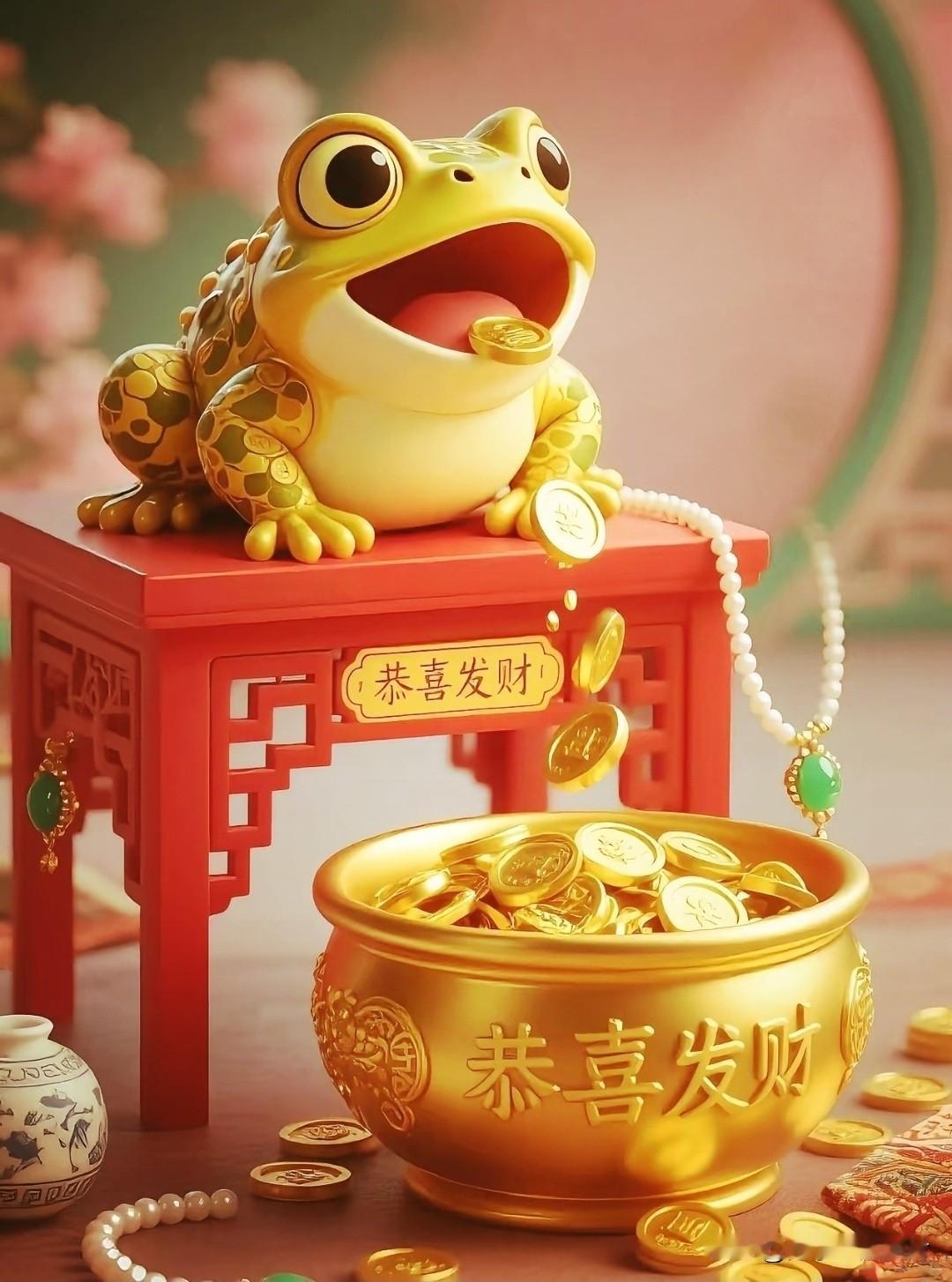 招财金蟾，日进斗金。