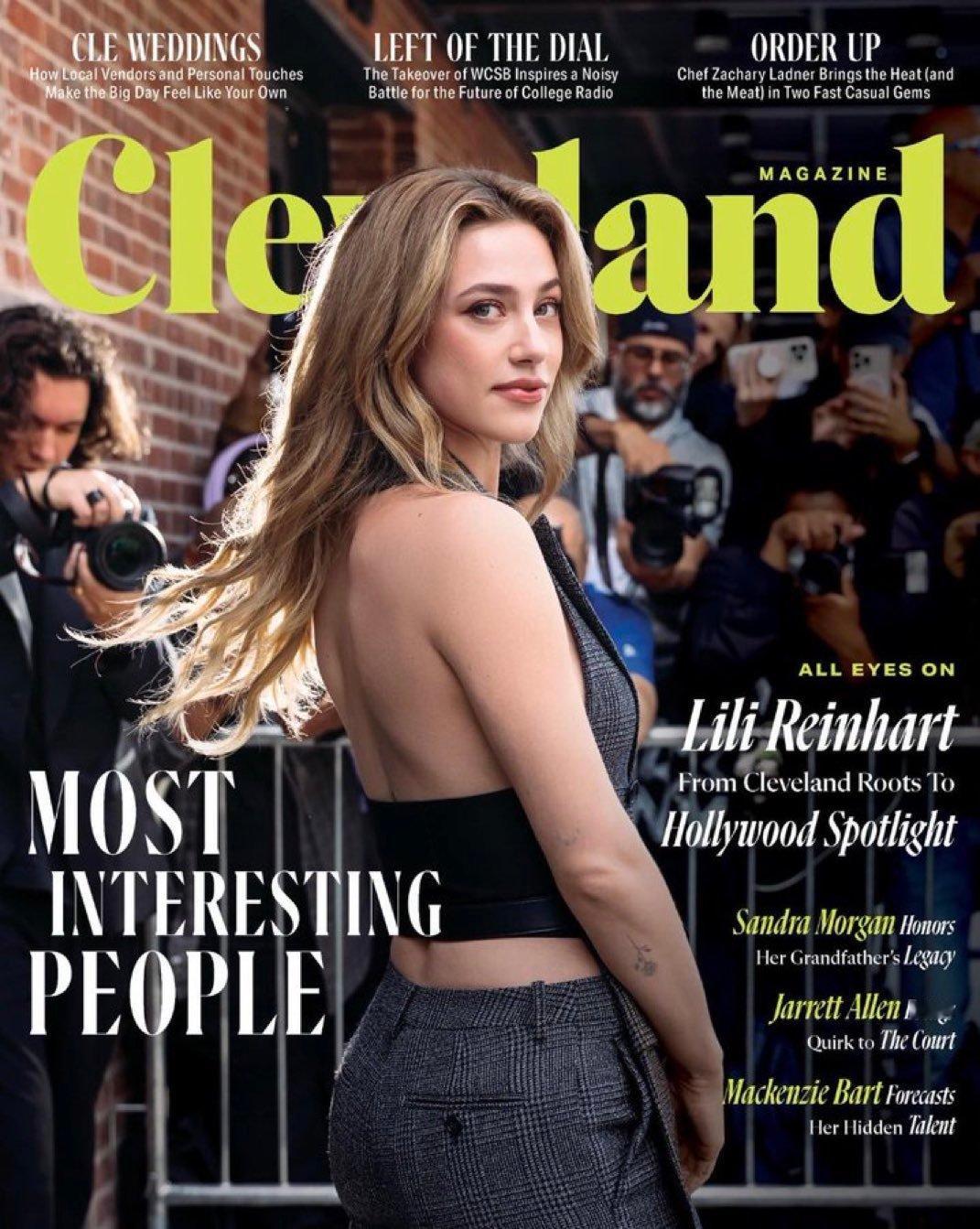 莉莉·莱因哈特登上《克利夫兰》杂志封面摄影师：Anum Sajjad 