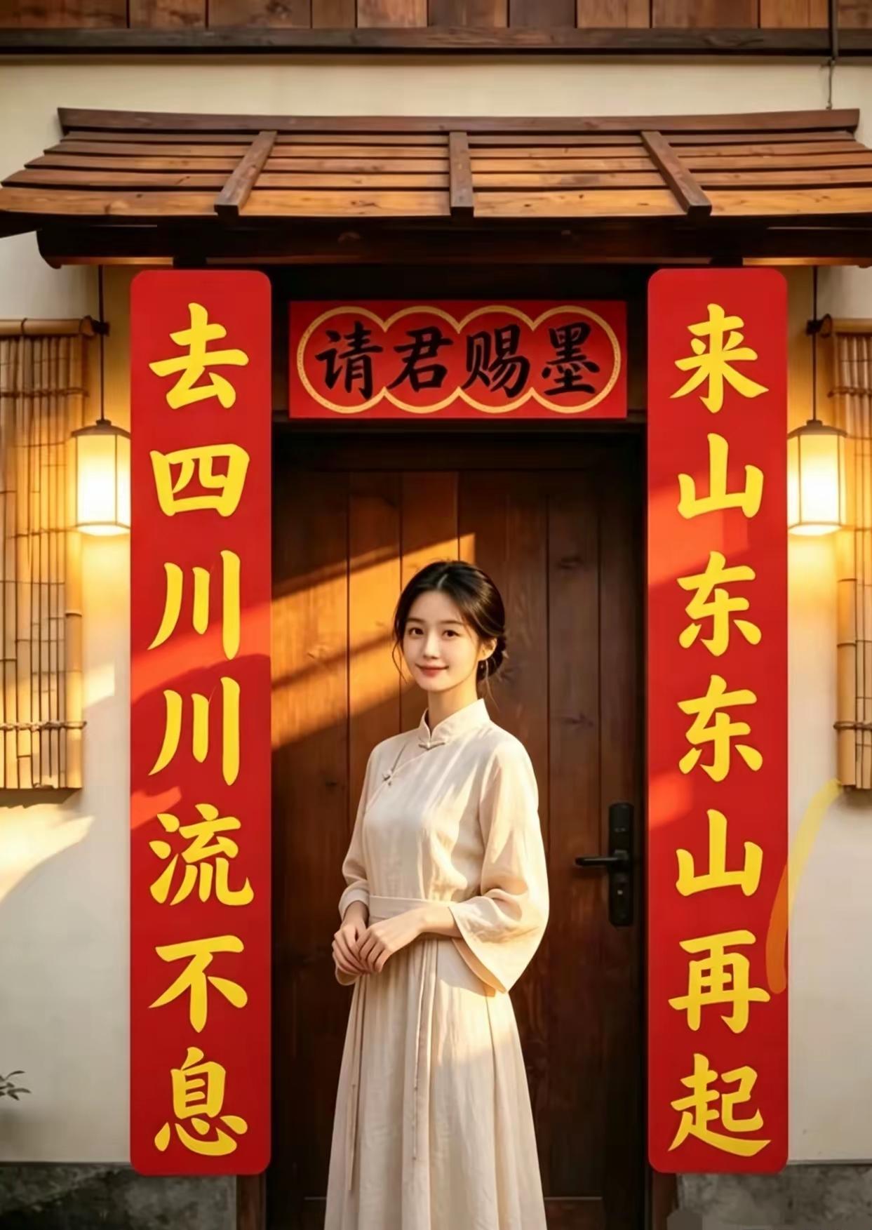 上海美女写了副对联，横批空缺了69天，至今无人能对，恳请高手赐墨横幅。
  对联
