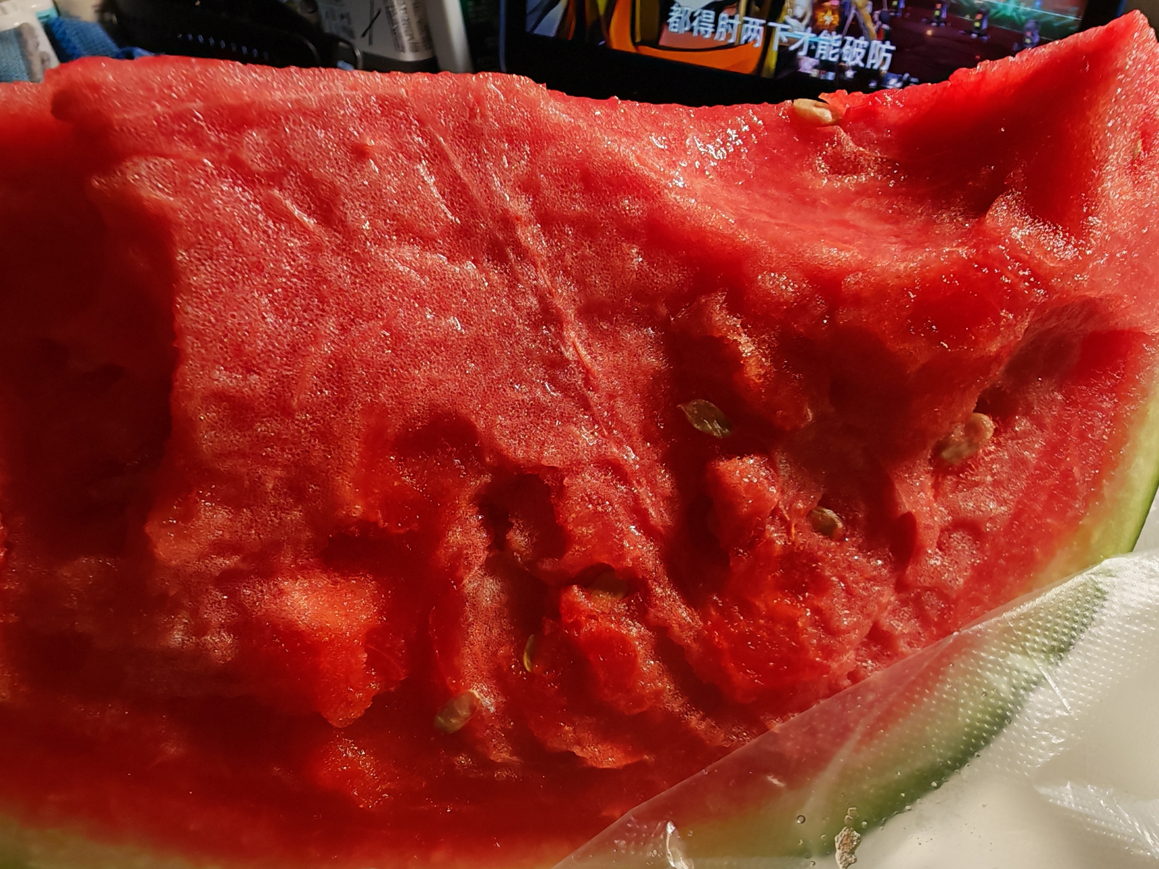 今天买的是脆西瓜