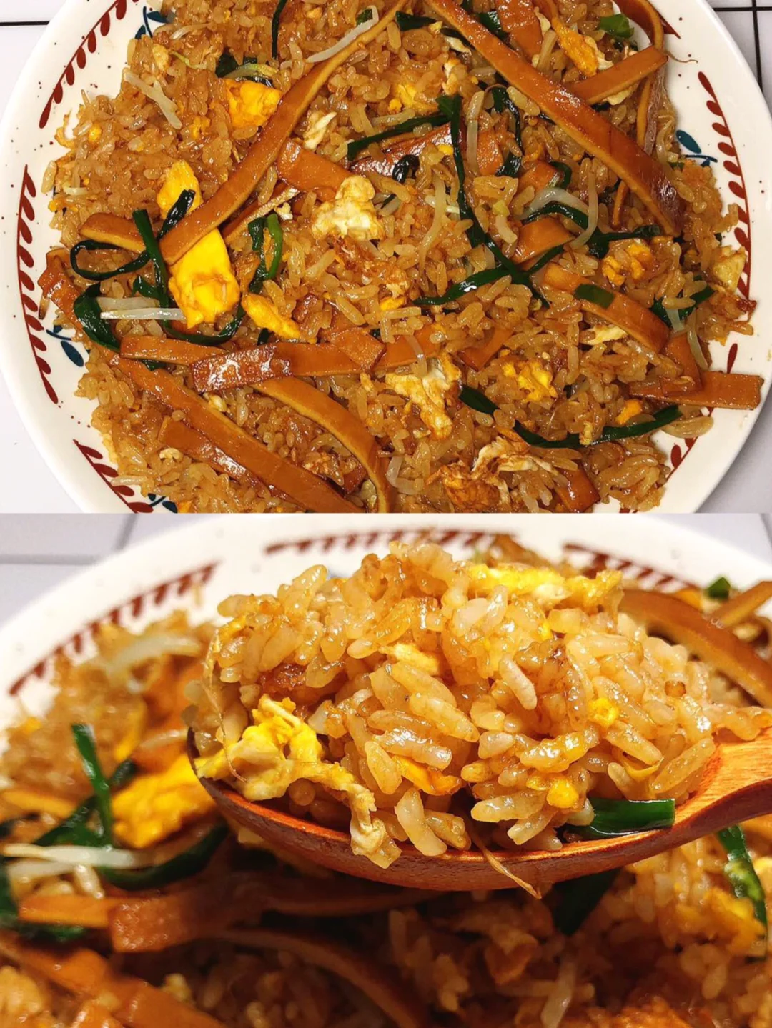 太鲜香了！豆干蛋炒饭，超级好吃！