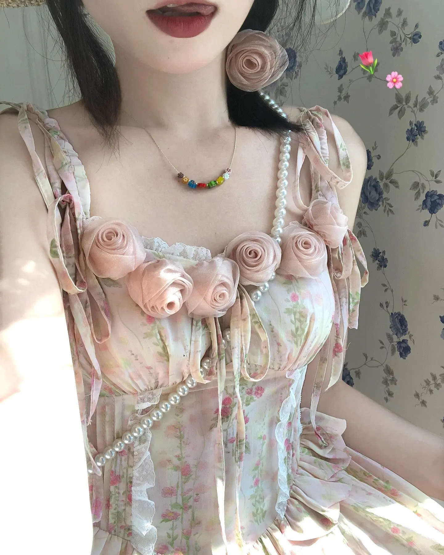 没人能顶住粉色小碎花！！太甜啦(◍•ᴗ•◍)  