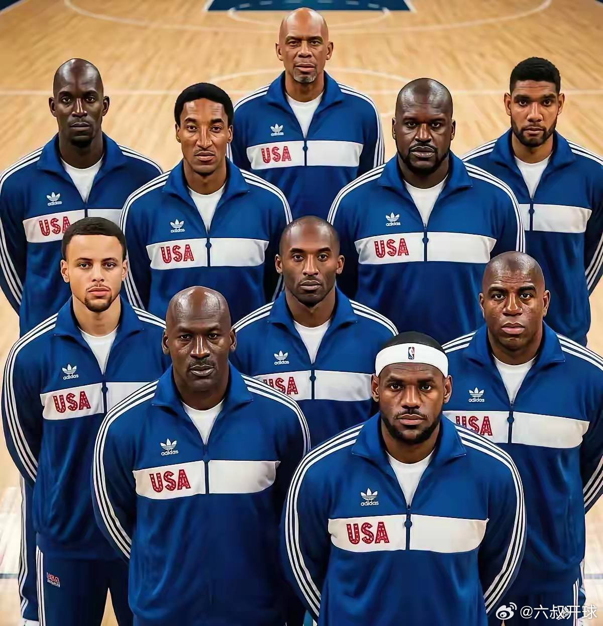 这套阵容可以接全世界了，没人能打的过！nba ​​​