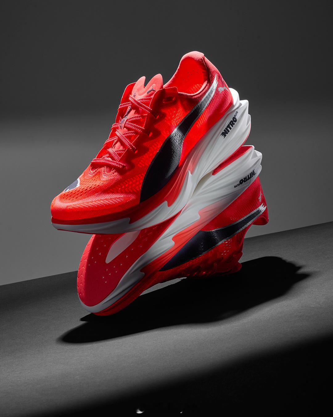 PUMA Deviate Nitro Elite 4跑步装备PUMA碳板跑鞋跑步