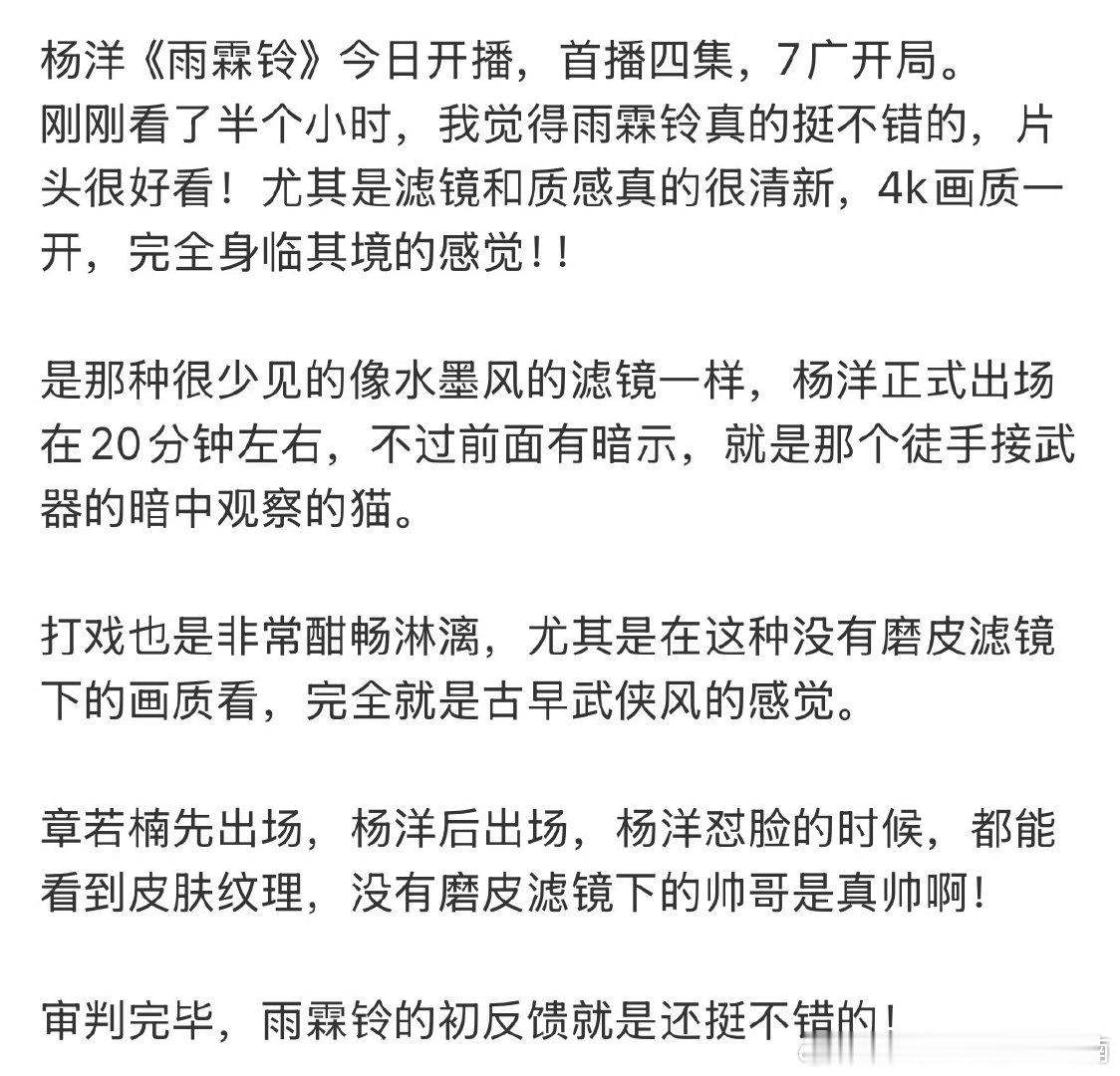 雨霖铃水墨风滤镜雨霖铃没有磨皮滤镜 雨霖铃首播反馈，是那种很少见的像水墨风的滤镜